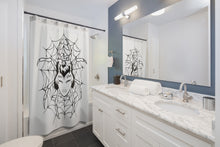 Load image into Gallery viewer, 2 Shower Curtain Spider White design by Calico Jacks