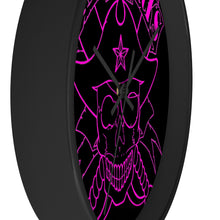 Cargar imagen en el visor de la galería, 14 Wall clock Skull Pink design by Calico Jacks