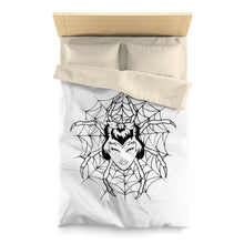 Cargar imagen en el visor de la galería, Microfiber Duvet Cover Spider White design by Calico Jacks