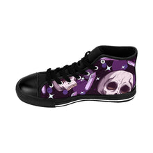 Load image into Gallery viewer, 7 Men's High-top Sneakers Skulls and Amethysts by Calico Jacks