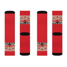 Load image into Gallery viewer, 9 Kamikaze Red on Socks by Calico Jacks