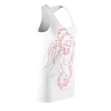 Lade das Bild in den Galerie-Viewer, Women's Racerback Dress Hula Red design by Calico Jacks