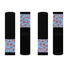 Load image into Gallery viewer, 2 Cherry Blossom Tops of Socks by Calico Jacks