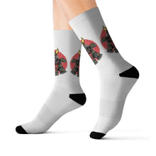 Cargar imagen en el visor de la galería, 12 Samurai on White Socks by Calico Jacks