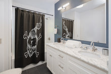 Load image into Gallery viewer, 2 Shower Curtain Voodoo Bones Black design by Calico Jacks