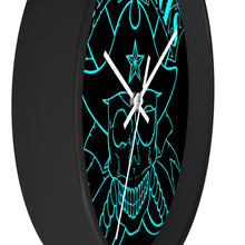 Cargar imagen en el visor de la galería, 15 Wall clock Skull Blue design by Calico Jacks