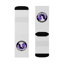 Cargar imagen en el visor de la galería, 7 Purple Pirate Girl on Socks by Calico Jacks