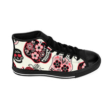 Load image into Gallery viewer, 6 Women's High-top Sneakers Sugar Skulls by Calico Jacks