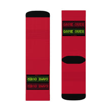 Charger l'image dans la galerie, 6 Game Over Rouge Socks by Calico Jacks
