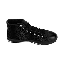 Load image into Gallery viewer, 4 Women&#39;s High-top Sneakers Black Leopard Print by Calico Jacks
