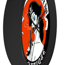 Load image into Gallery viewer, 8 Wall clock Pirate Red design by Calico Jacks