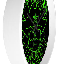 Cargar imagen en el visor de la galería, 5 Wall clock Skull Green design by Calico Jacks