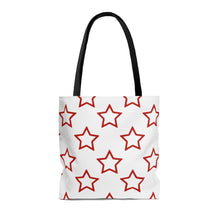 Load image into Gallery viewer, Red Stars Tote Bag