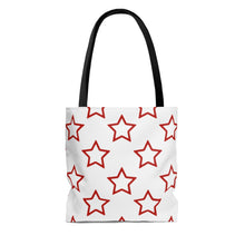 Load image into Gallery viewer, Red Stars Tote Bag