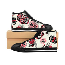 Load image into Gallery viewer, 1 Women's High-top Sneakers Sugar Skulls by Calico Jacks