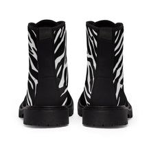 Load image into Gallery viewer, 7 Men&#39;s Canvas Boots Zebra Stripe by Calico Jacks
