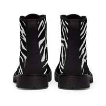 Load image into Gallery viewer, 7 Men's Canvas Boots Zebra Stripe by Calico Jacks