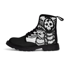 Load image into Gallery viewer, 2 Men's Canvas Boots Death's Head Moth by Calico Jacks
