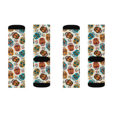 Load image into Gallery viewer, 5 Sugar Skulls on Socks by Calico Jacks