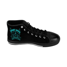 Load image into Gallery viewer, 4 Men's High-top Sneakers Blue Skull by Calico Jacks