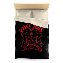 Cargar imagen en el visor de la galería, 4 Microfiber Duvet Cover Skull Red design by Calico Jacks