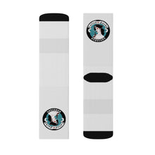 Load image into Gallery viewer, 3 Blue Pirate Girl on Socks by Calico Jacks