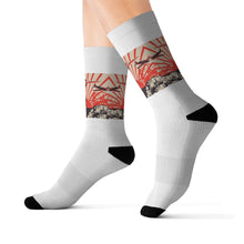 Load image into Gallery viewer, 8 Kamikaze White on Socks by Calico Jacks