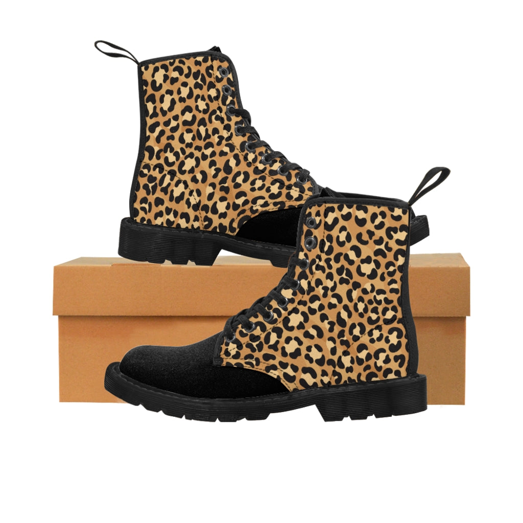 Men's Canvas Boots Leopard Print by Calico Jacks – Calico Jacks Online