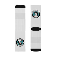 Load image into Gallery viewer, 11 Blue Pirate Girl on Socks by Calico Jacks