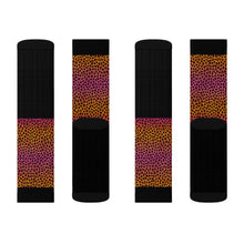 Load image into Gallery viewer, 9 Ombre Leopard Print Tops of Socks by Calico Jacks