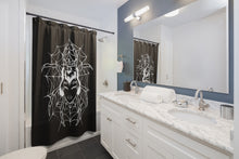 Load image into Gallery viewer, 2 Shower Curtain Spider Black design by Calico Jacks