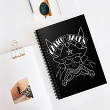 Load image into Gallery viewer, 5 White Skull Note Book - Spiral Notebook - Ruled Line by Calico Jacks
