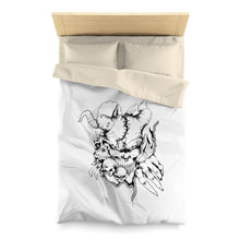 Cargar imagen en el visor de la galería, 4 Microfiber Duvet Cover Horns White design by Calico Jacks