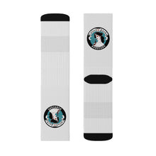 Load image into Gallery viewer, 10 Blue Pirate Girl on Socks by Calico Jacks