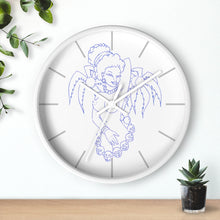 Load image into Gallery viewer, 4 Wall clock Hula Blue design by Calico Jacks
