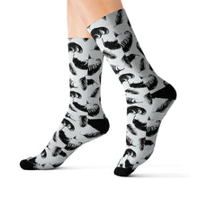 Load image into Gallery viewer, 12 Feathers on Socks by Calico Jacks