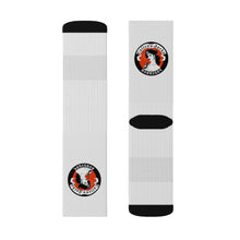 Load image into Gallery viewer, 10 Red Pirate Girl on Socks by Calico Jacks