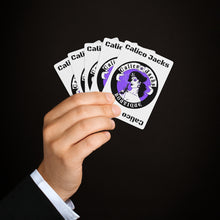 Load image into Gallery viewer, Calico Jacks Poker Cards Purple Logo