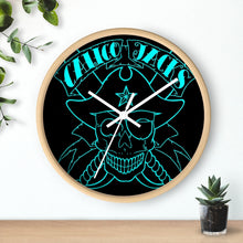 Cargar imagen en el visor de la galería, 1 Wall clock Skull Blue design by Calico Jacks