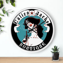 Cargar imagen en el visor de la galería, 1 Wall clock Pirate Blue design by Calico Jacks