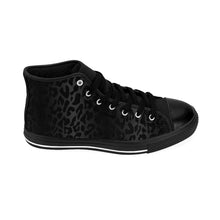 Lade das Bild in den Galerie-Viewer, 6 Men's High-top Sneakers Black Leopard Print by Calico Jacks