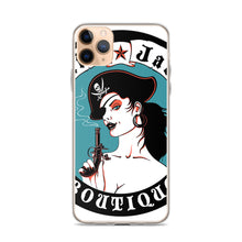 Load image into Gallery viewer, aa iPhone Case Pirate Blue Stamp design by Calico Jacks