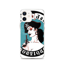 Load image into Gallery viewer, y iPhone Case Pirate Blue Stamp design by Calico Jacks