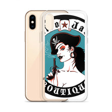 Load image into Gallery viewer, i iPhone Case Pirate Blue Stamp design by Calico Jacks