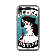 Load image into Gallery viewer, h iPhone Case Pirate Blue Stamp design by Calico Jacks