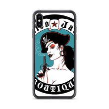 Load image into Gallery viewer, d iPhone Case Pirate Blue Stamp design by Calico Jacks
