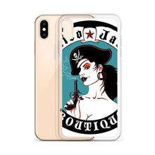 Load image into Gallery viewer, a iPhone Case Pirate Blue Stamp design by Calico Jacks
