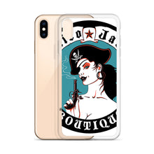 Load image into Gallery viewer, a iPhone Case Pirate Blue Stamp design by Calico Jacks