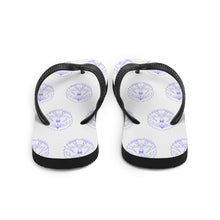 Load image into Gallery viewer, 3 Flip-Flops Multi Anchor Blue design by Calico Jacks