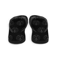 Load image into Gallery viewer, 3 Flip-Flops Multi Anchor Black design by Calico Jacks